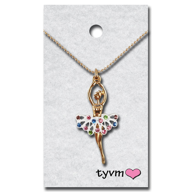 Gioiello Ballerina Relevé – MIKELART, Ciondolo In Argento 925 Con Catenina, Made In Italy