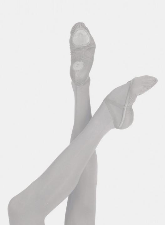 Vesta Stretch Canvas Ballet Shoes Grey