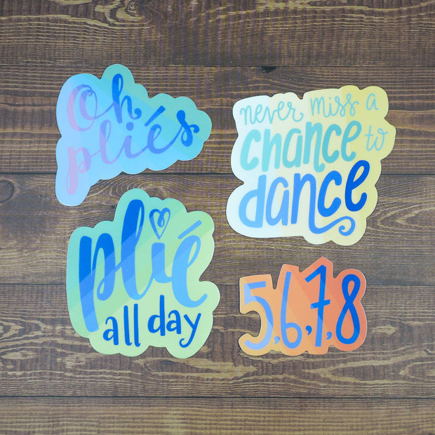 5,6,7,8 Dance Stickers