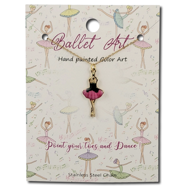 53416 Painted Ballerina Necklace