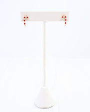 Kris Kringle Candy Cane Earring