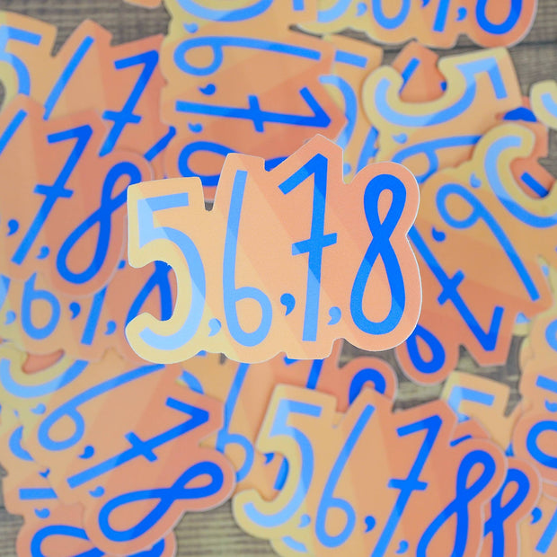 5,6,7,8 Dance Stickers