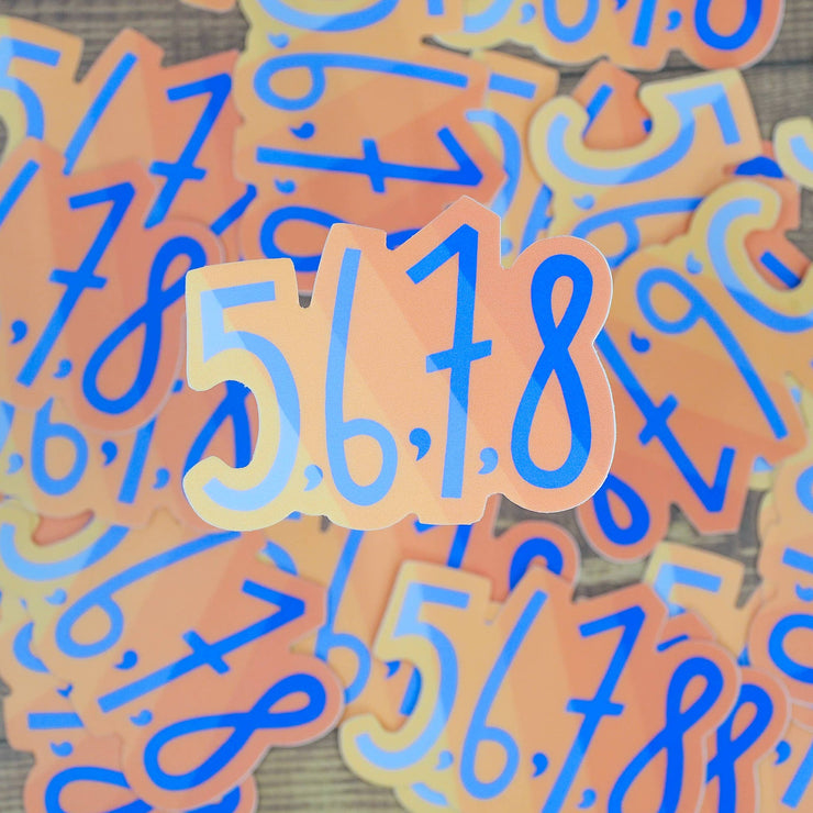 5,6,7,8 Dance Stickers