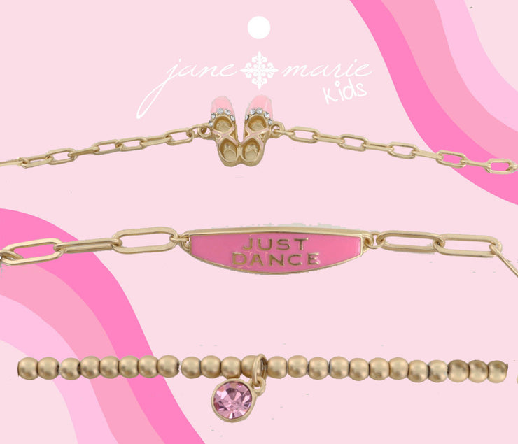 Ballet Slipper Bracelets (Set of 3)