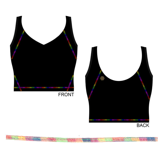 Honeycut Double Rainbow Tank T2147 (FINAL SALE)