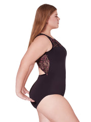 F12401W Allure Mesh Back Leotard