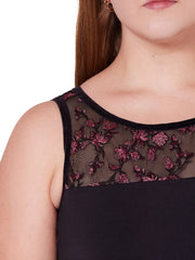 F12401W Allure Mesh Back Leotard