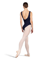 L4255 Pinch Low Back Thick Strap Adult Leotard