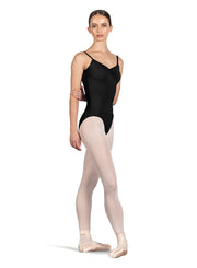 L4257 Pinch Front Low Back Camisole Leotard
