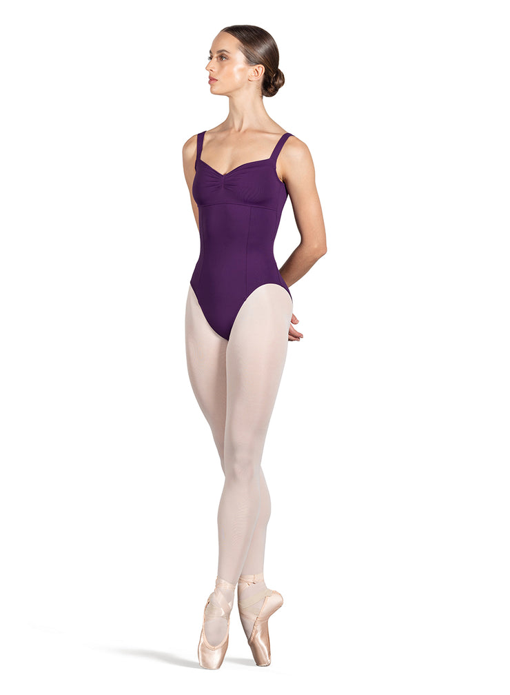 L4265 Pinch Front Scoop Back Adult Leotard