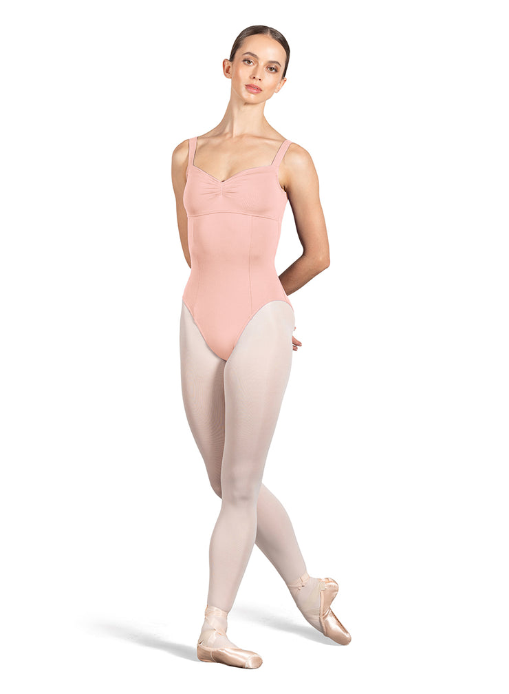 L4265 Pinch Front Scoop Back Adult Leotard