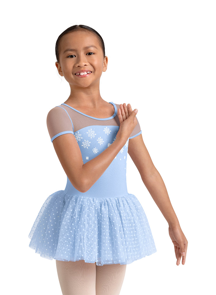 M20003C Child Short Sleeve Tutu Leotard