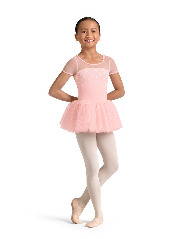 M20003C Child Short Sleeve Tutu Leotard