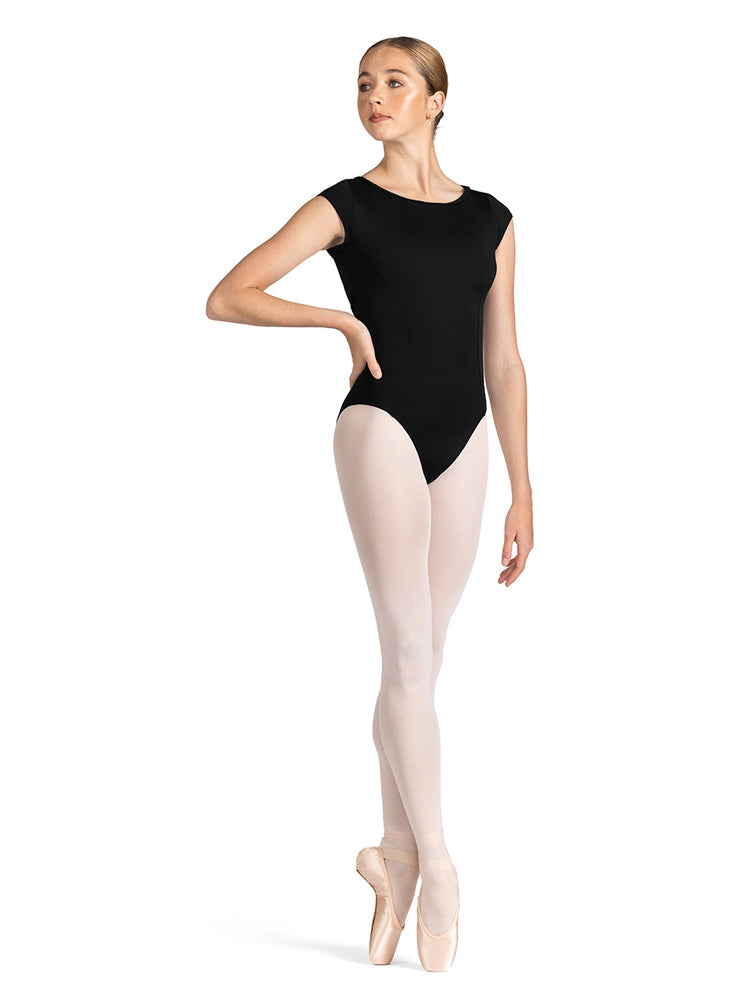 M5103LM Open Back Cap Sleeve Leotard