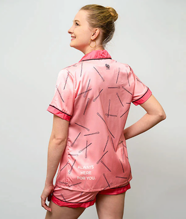 AHFY-PJ Always Here For You Silk Pajamas