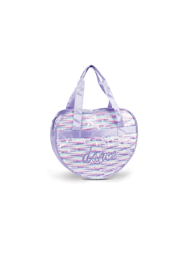 B24510 Shimmering Heart Sequin Tote