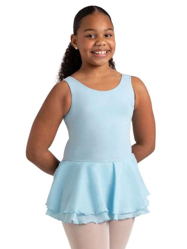 CC877C Child Layered Skirt Tank Dress