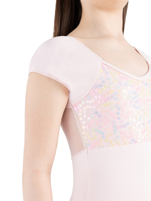 12221C Lotus Cap Sleeve Leotard