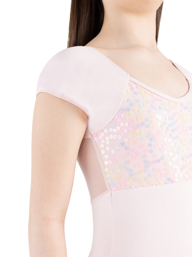 12221C Lotus Cap Sleeve Leotard