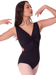 EL104W Soft Elegance Twist Front Leotard