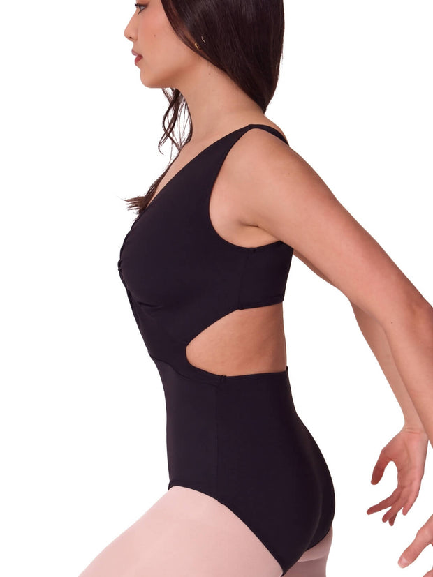 EL104W Soft Elegance Twist Front Leotard