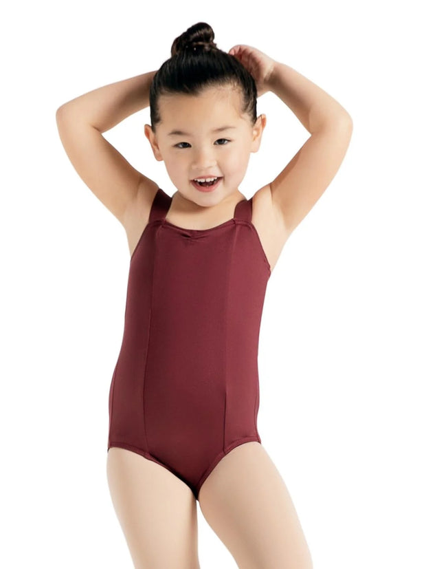 SE1012C Child Wide Strap Pinch Front Leotard