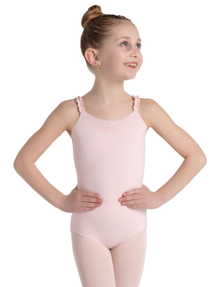 Cami Strap Pinch Front Leotard in Child Sizes