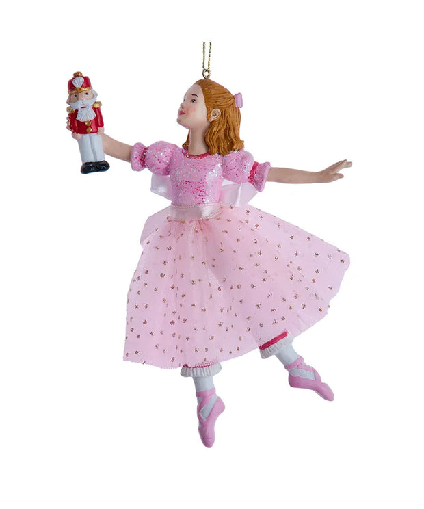 E0848 Pink Clara Ballerina Ornament
