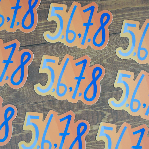 5,6,7,8 Dance Stickers