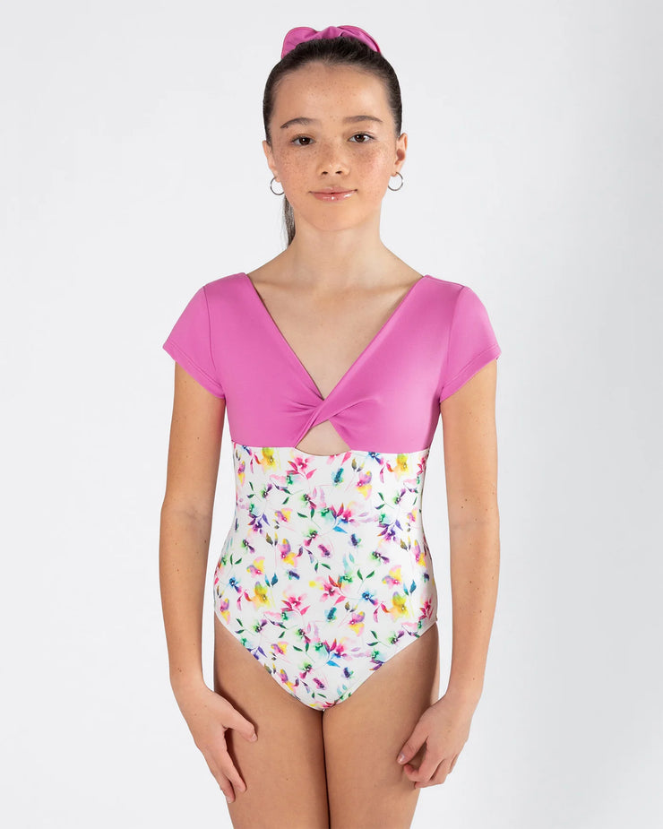 ICL197SSBL1 Avery Cap Sleeve Leotard