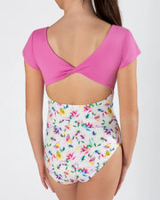 ICL197SSBL1 Avery Cap Sleeve Leotard