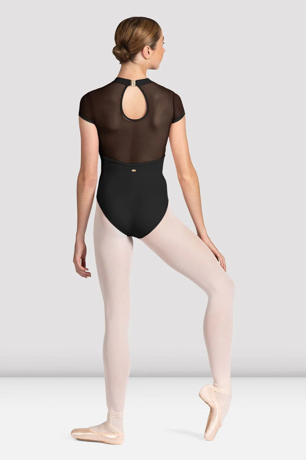 M5104LM Mesh Back Cap Sleeve Leotard