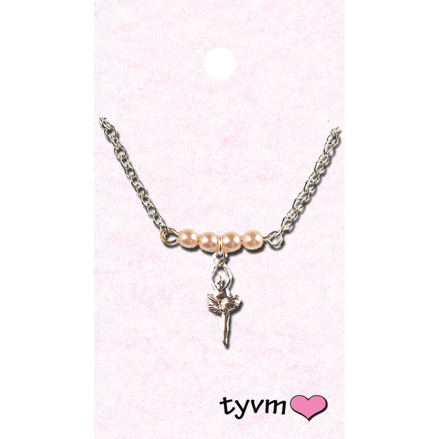 25410 Dainty Pearl Ballet Necklace