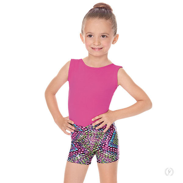 54754C Child Dizzy Dots Metallic Shorts