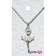 79510 Ballerina with Crystals Necklace