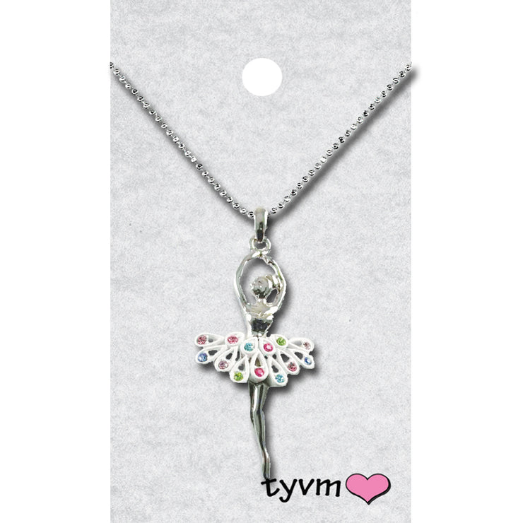 79510 Ballerina with Crystals Necklace
