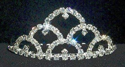 9812 Crystal Tiara Comb