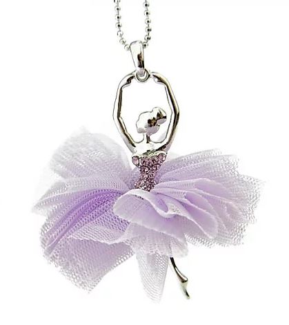 ADS518 Tutu Ballerina Necklace