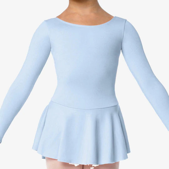 SL123 Child Gillian Skirted Long Sleeve Leotard