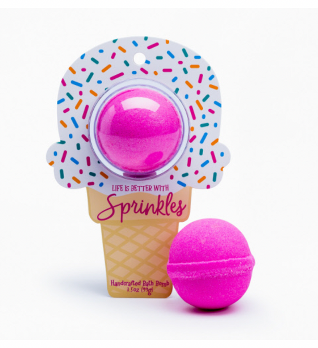 "Life is Better with SPRINKLES" Bath Bomb