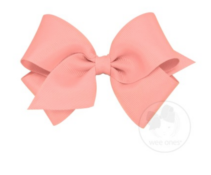 7662-G Small Solid Grosgrain Basic Bow