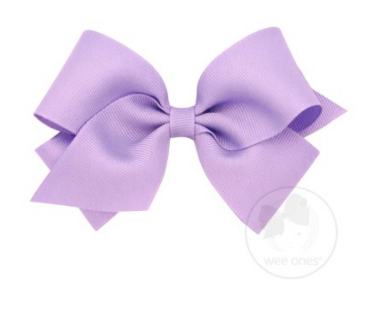 7662-G Small Solid Grosgrain Basic Bow
