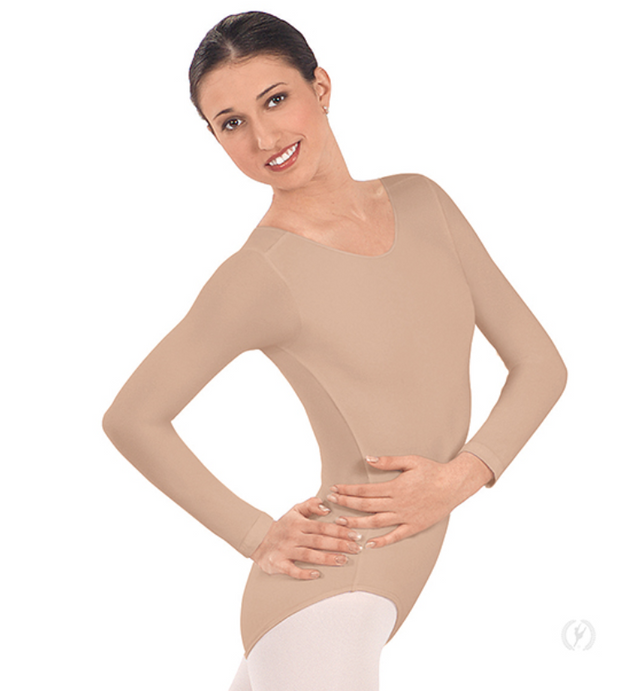 44265 Adult Microfiber Long Sleeve Leotard