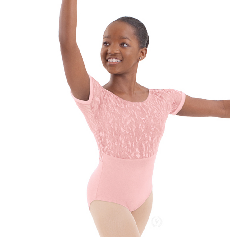 78420C Child V-Back Cap Sleeve Leotard