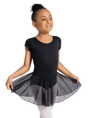 SE1037C Child Short Sleeve Skirted Leotard