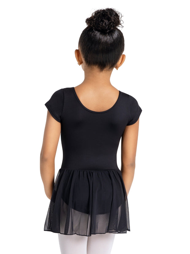 SE1037C Child Short Sleeve Skirted Leotard