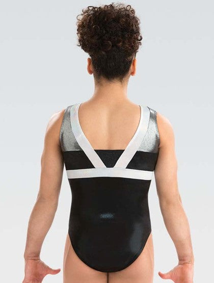 3799 Black Tie Gymnastics Leotard