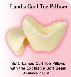 LCTP Lambs Curl Toe Pillows