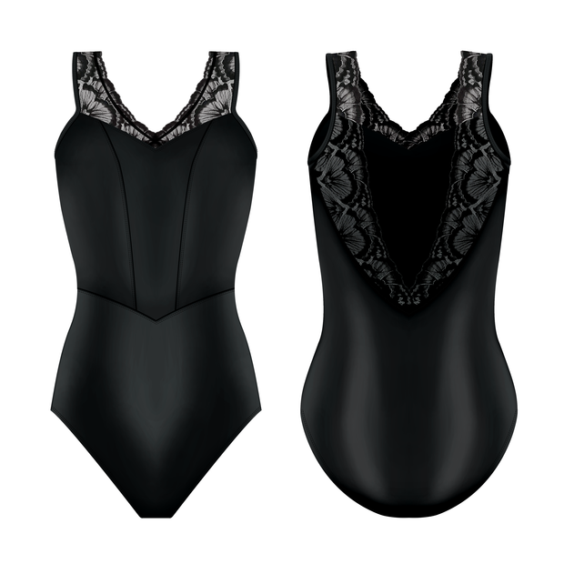 L0016L Moulin Solid Leotard