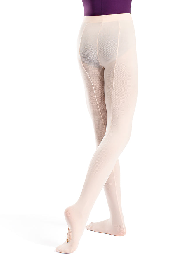 TS95 Child Mesh Seamed Convertible Tights